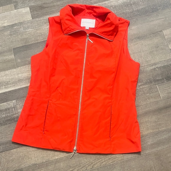 Katherine Barclay Jackets & Blazers - Katherine Barclay Vivid Orange Zip Jacket